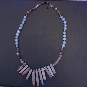 Genuine gemstone necklace